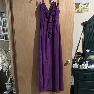 NWT BCBGeneration Purple Spaghetti Strap Maxi Dress